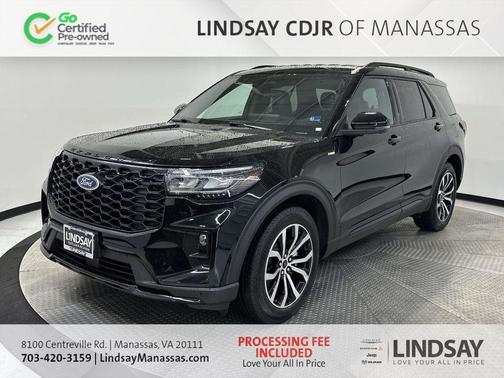 Black Metallic 2025 Ford Explorer ST-Line