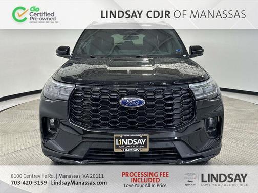 Black Metallic 2025 Ford Explorer ST-Line