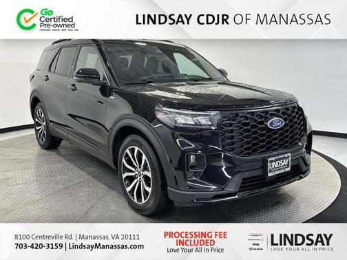 Black Metallic 2025 Ford Explorer ST-Line