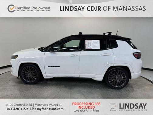 Bright White Clearcoat 2023 Jeep Compass Altitude