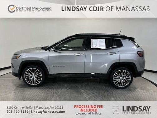 Billet Silver Metallic Clearcoat 2022 Jeep Compass Limited