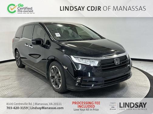 Crystal Black Pearl 2023 Honda Odyssey Elite