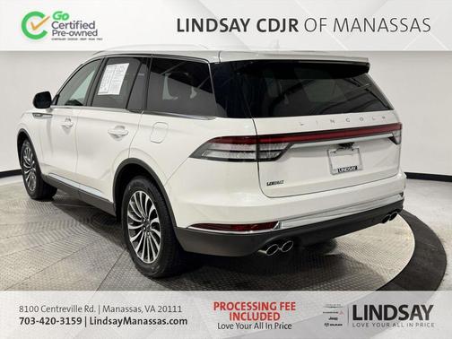 Pristine White 2023 Lincoln Aviator Standard AWD