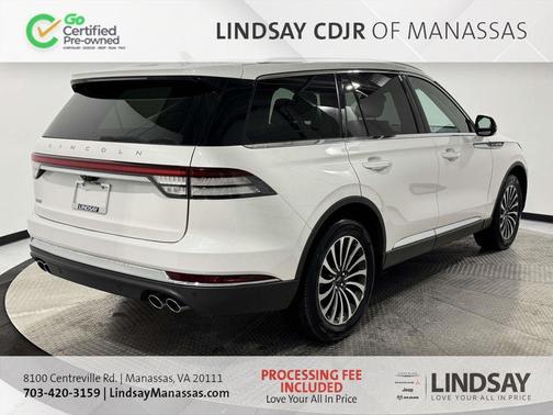 Pristine White 2023 Lincoln Aviator Standard AWD