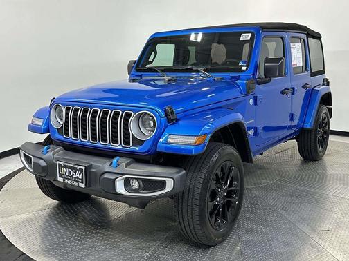 Hydro Blue Pearl 2024 Jeep Wrangler 4xe Sahara