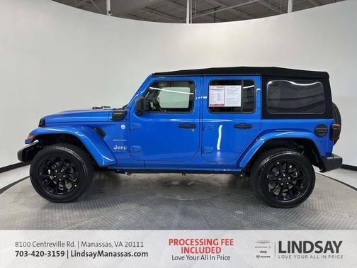 Hydro Blue Pearl 2024 Jeep Wrangler 4xe Sahara