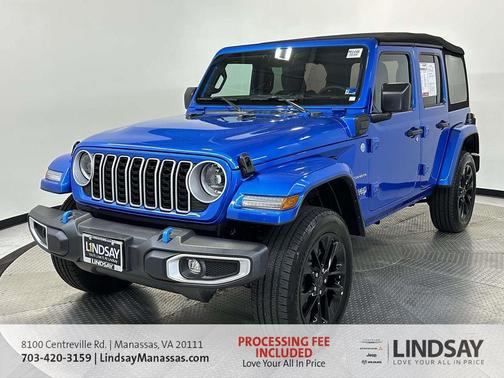 Hydro Blue Pearl 2024 Jeep Wrangler 4xe Sahara