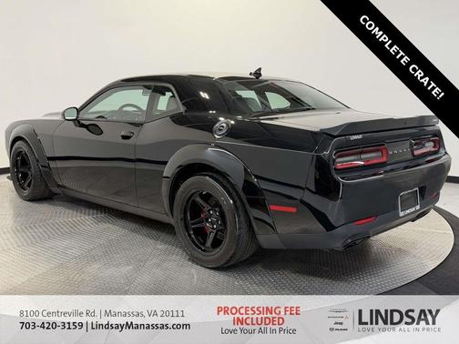 Pitch Black Clearcoat 2018 Dodge Challenger SRT Demon