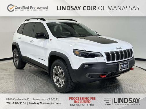 Bright White Clearcoat 2022 Jeep Cherokee Trailhawk