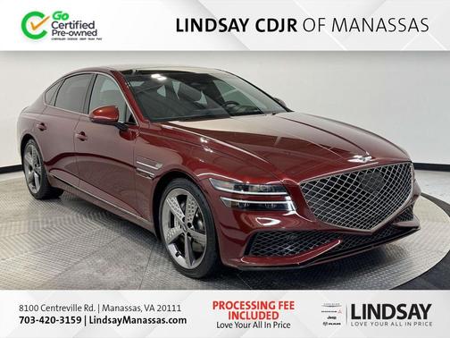 Red 2022 Genesis G80 3.5T
