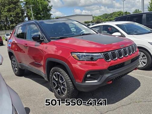 Red 2025 Jeep Compass Trailhawk