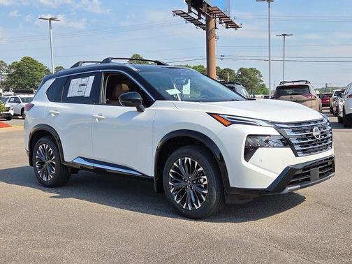 White / Black 2026 Nissan Rogue Platinum