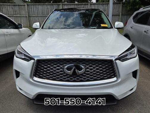 Radiant White 2025 INFINITI QX50 Luxe