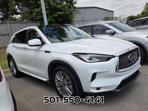 Radiant White 2025 INFINITI QX50 Luxe