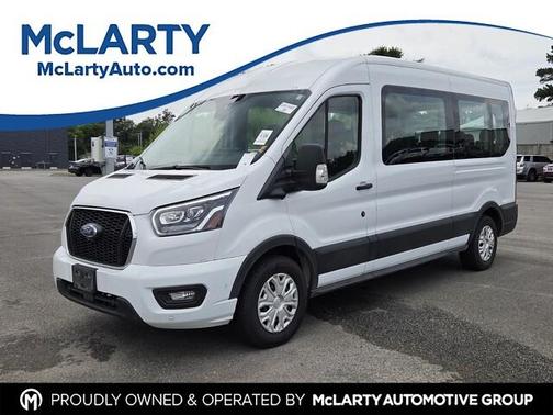 Oxford White 2023 Ford Transit-350 XLT