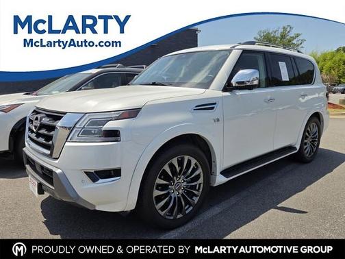 Aspen White 2021 Nissan Armada Platinum