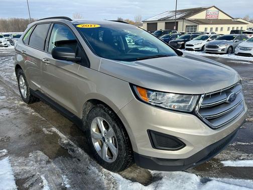 White Gold Metallic 2017 Ford Edge SE