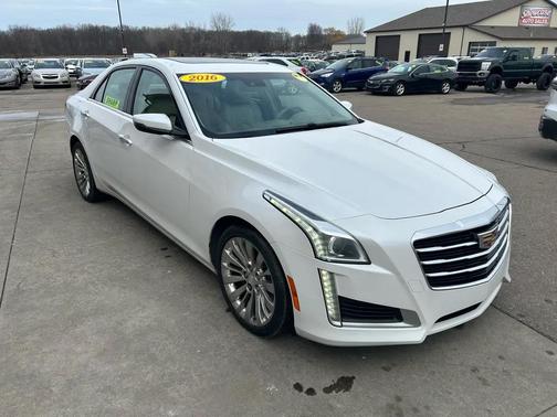Crystal White Tricoat 2016 Cadillac CTS 2.0L Turbo Luxury
