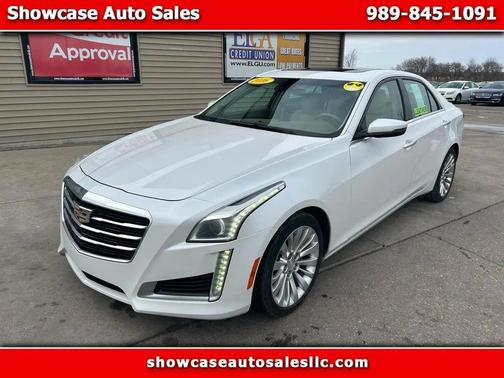 Crystal White Tricoat 2016 Cadillac CTS 2.0L Turbo Luxury