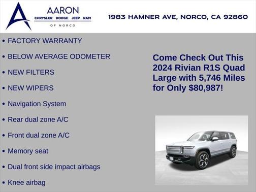 2024 Rivian R1S Adventure Quad Motor Large Pack