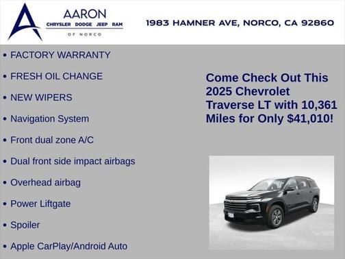 2025 Chevrolet Traverse LT