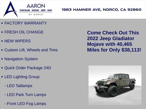 2022 Jeep Gladiator Mojave 4x4