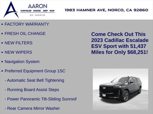 2023 Cadillac Escalade ESV Sport