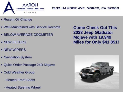 2023 Jeep Gladiator Mojave 4x4