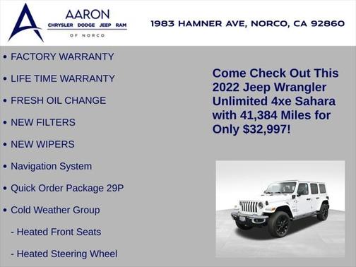 2022 Jeep Wrangler Unlimited 4xe Sahara