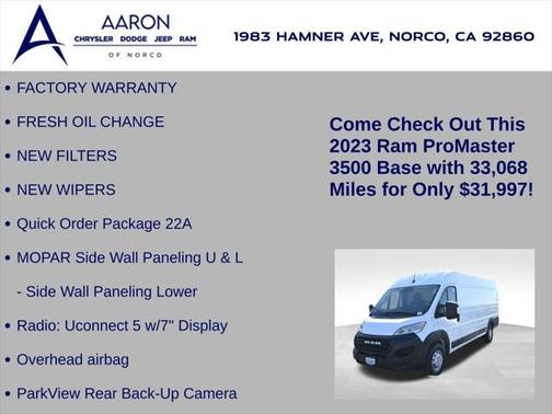 2023 RAM ProMaster 3500 High Roof