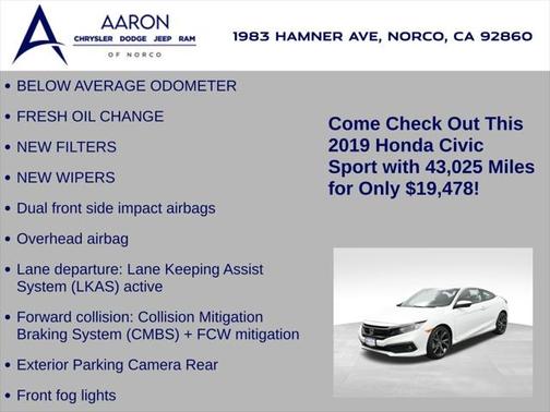 2019 Honda Civic Sport
