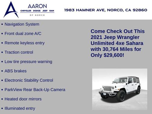 2021 Jeep Wrangler Unlimited 4xe Sahara