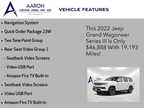 Diamond Black Crystal Pearlcoat 2022 Jeep Grand Wagoneer Series III 4x4