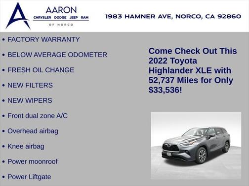 2022 Toyota Highlander XLE