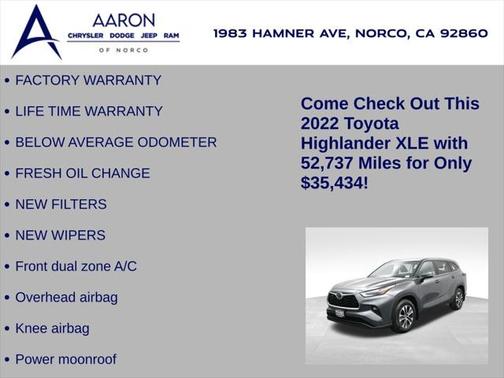 2022 Toyota Highlander XLE