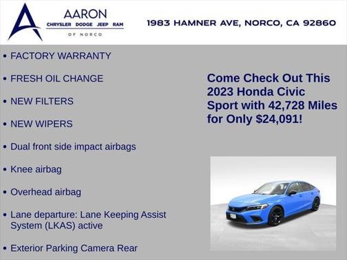 2023 Honda Civic Sport