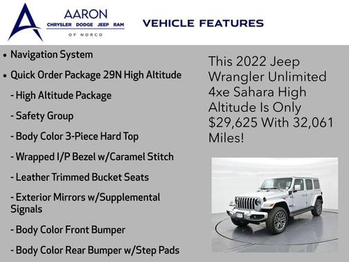 Silver Zynith Clearcoat 2022 Jeep Wrangler Unlimited 4xe Sahara High Altitude