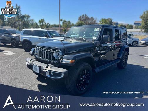 Black Clearcoat 2025 Jeep Wrangler Sahara 4xe