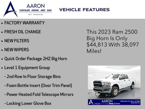 2023 RAM 2500 Big Horn Crew Cab 4x4 6'4' Box