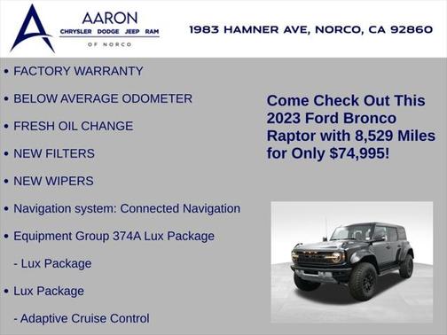 2023 Ford Bronco Raptor
