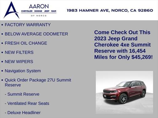 2023 Jeep Grand Cherokee 4xe Summit Reserve