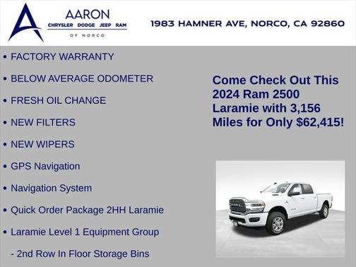 2024 RAM 2500 Laramie Crew Cab 4x4 6'4' Box