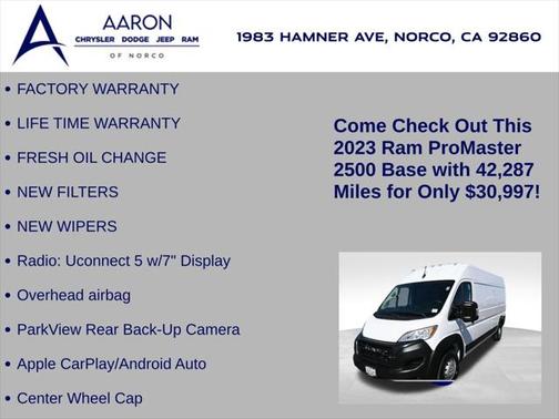 2023 RAM ProMaster 2500 High Roof