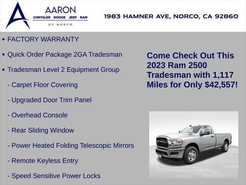 2023 RAM 2500 Tradesman Regular Cab 4x2 8' Box