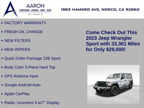 2023 Jeep Wrangler Sport
