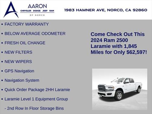 2024 RAM 2500 Laramie Crew Cab 4x4 6'4' Box
