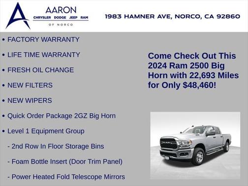 2024 RAM 2500 Big Horn Crew Cab 4x4 6'4' Box