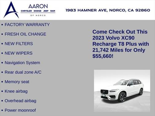 2023 Volvo XC90 Recharge Plug-In Hybrid T8 Plus Dark Theme 7-Seater