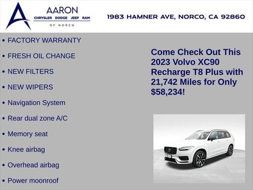 2023 Volvo XC90 Recharge Plug-In Hybrid T8 Plus Dark Theme 7-Seater