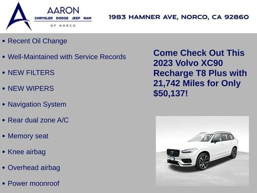 2023 Volvo XC90 Recharge Plug-In Hybrid T8 Plus Dark Theme 7-Seater